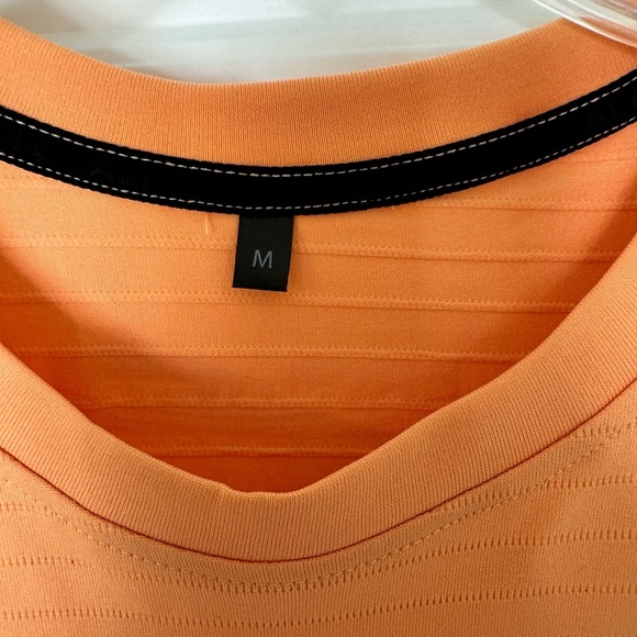Alphalete Tank Top Muscle Shirt Size M Orange Stretch Sleeveless New No Tag - Picture 5 of 8